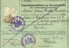 Grüner, papierener Ausweis 1922 Emlichheim Raafkes.