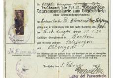 Papierener Ausweis 1919 Winnemoeller Salzbergen.
