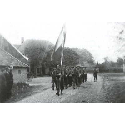 Vermoedelijk een detachement van de "Brabantse Grenswacht", bij Zwilbroek (1945)