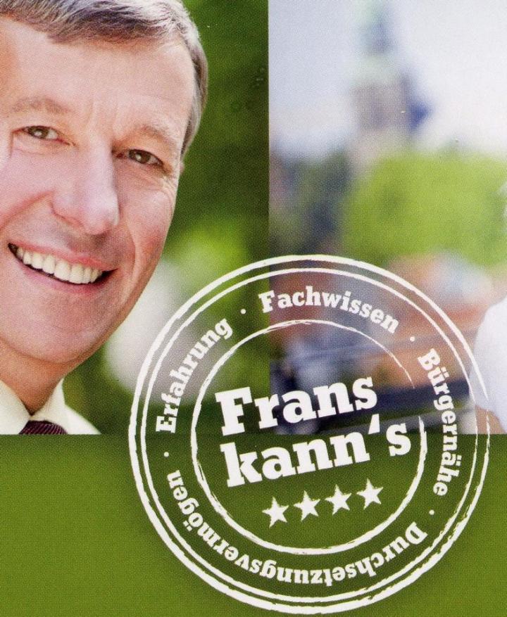 Frans kanns: Willemes Slogan für die Bürgermeister*innenwahl.